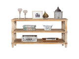 Rustic 3 - Tier Console Table with Gothic - Inspired Details, 47.24" Long Wooden Entryway Table for W2295P365031