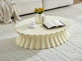 35.04 inch Oval Coffee Table Vintage Sturdy Fiberglass Table For Living Room Apartment Office No W876P408744