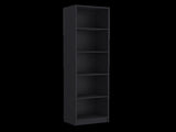 Zachary Black 5-Shelf Slim Bookcase B062P175813
