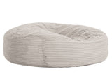Modern 5-Foot Round Memory Foam Bean Bag Soft Corduroy Fabric Bean Bag Chair, Taupe B2741P329275