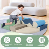 Soft Climb and Crawl Foam Playset 6 in 1, Soft Play Equipment Climb and Crawl Playground for N710P223031D