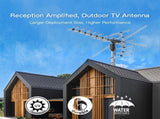 TA-001 360&degRotation UV 45-230MHz/470-860MHz 15-22dB Outdoorn Antenna Black 57799748