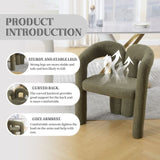 COOLMORE Contemporary Designed Velvet Fabric Upholstered Accent/Dining Chair /Barrel Side Chairs W395P224759
