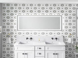 60 x 28 Inch LED Bathroom Mirror with Front and Backlight, Wall Mounted Vanity Mirror with Aluminum W2287P354857