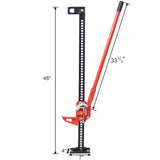 High Lift Farm Jack, 48" Utility Farm Jack, 7000 lbs Capacity Ratcheting Off Road Utility Jack, W465138294