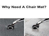 PVC Rectangle Floor Protection Mat Chair Mat with Nail Transparent 24469155