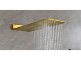Wall Mounted Waterfall Rain Shower System With 3 Body Sprays & Handheld Shower W2287141592