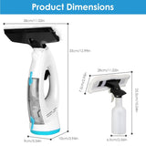 ZNTS 4 In 1 Cordless Window Vacuum Cleaner Rechargeable Glass Tile Mirror Cleaning Tool with Dual Water 75959779