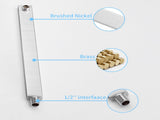 Shower System Shower Faucet Combo Set Wall Mounted with 12" Rainfall Shower Head and handheld shower 19881778