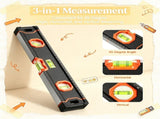 6-Piece Magnetic Torpedo Level Set, 78/48/32/24/16/10 Inch Aluminum Alloy Levels with Ruler & 51088974