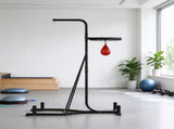 2-in-1 Adjustable Height Punching Bag Stand, Heavy Bag Stand with Weighted Base & Speed Bag, for 03239420
