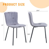Luxury Minimalist Chairs - A set of 4 high quality dining chairs with black legs. The integral W1151P262796