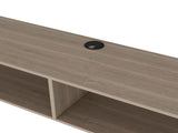 White Oak 2-Shelf Central Floating Media Rack B062P230641