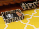 Rectangle Hand Weaved Wicker Baskets Set of 2 78618122