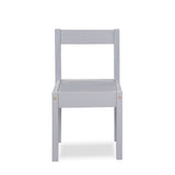Della 3-Piece Solid Wood Kids Table & Two Chair Set, Gray B022P174729