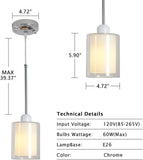 Glass Pendant Light, Modern Pendant Lighting for Kitchen Island, Farmhouse Mini Pendant Lamp with 24506659