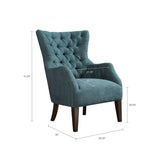 Hannah Button Tufted Wing Chair B03548235