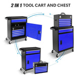 ZNTS 5-Drawer Rolling Tool Chest, High Capacity Tool Storage Cabinet W/Lockable Wheels, Anti-Slip Liner, W1239P176623