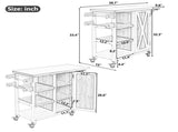 Foldable Outdoor Kitchen Island Patio Kitchen Island Outdoor Kitchen Cart Portable Prep Station with N719P380281Z