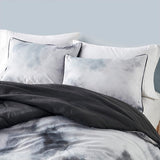 Twin/Twin XL Watercolor Tie Dye Printed Comforter Set with Throw Pillow B035P203246