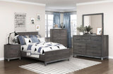 ZNTS Modern Sleek Design Bedroom Furniture 1pc Beautiful Chest with 6 Drawers Brownish Gray and Antique B011P255196