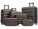 6-Piece ABS Hardshell Luggage Set - Lightweight & Durable Suitcases with Dual Spinner Wheels, 24859545