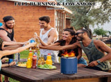 7.1*7.1*9.7in smokeless fire pit blue 41002080