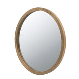 ZNTS 20" x 20" Circle Wall Mirror with Wooden Frame, Wall Mirror for Living Room, Dining Room, Foyer, W2078124340