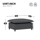 33*27.5" Ottoman Module for Modular Sectional Sofa,Wide Seat,Chenille,2 Colors N723P210664E