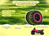 Pink Non-Electric Toddler Ride-On Push Car Foot-to-Floor Sliding Ride Racer ATV Toy with Music & 26467165