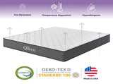 NapQueen Victoria 12 Inch King Cooling Gel Hybrid Mattress, CertiPUR-US Certified, Made in USA B349P332667