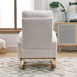 Welike 27.6"W Modern Accent High Backrest Living Room Lounge Arm Rocking Chair, Two Side W83472313