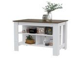 Brooklyn Kitchen Island, Three Concealed Shelves B128P148677