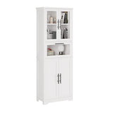 5 doors 5 layers density board spray paint 60*30*170cm display cabinet white N001 25314183