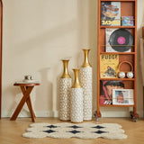 Floor metal vase modern style decoration home white metal vase set of 3 gorgeous home decoration W2796P255600