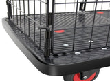 Foldable Platform Push Hand Truck Cart, Basket Cage Cart, 330 lbs. Weight Capacity W2916P210383