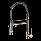 Commercial Kitchen Faucet with Pull Down Sprayer, Single Handle Single Lever Kitchen Sink Faucet W1932P172311