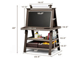 3-in-1 Double-Sided Storage Art Easel Brown 44897206