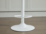 Set of 2 Rattan Bar Stool, 360 Swivel Bar Chair, Counter Height Chair with Footrest for Kitchen, W1752P217912