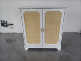 Sideboard Buffet Storage Liquor Cabinet with Rattan Decorated Doors, Kitchen Buffet Storage Cabinet, W1706P311105