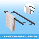 44-48"x72" Aluminum Frame Double Sliding Shower Door,Bypass Bathroom Sliding Door with Premium 5/16" W2011P293394