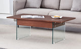 Multifunctional Lift Top Coffee Table -Dark Wood Color Grain Sticker, Essential for Modern W2920P226074