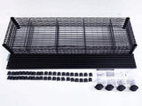 5-Layer Plastic Coated Iron Shelf with 1.5" Nylon Wheels 165*90*35 Black 40565502