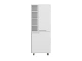 Kitchen Pantry 80.30" H 2 Doors, 9 Shelves, 4 Legs, White - Kitchen B097P395877