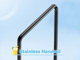 4 Step Ladder with Handrail, Swimming Pool Ladder Above Ground, 660 lb Load Capacity RV Steps with 53062981