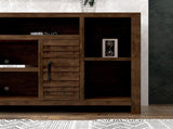 74 inch TV Stand Console for TVs up to 85 inches, No Assembly Required, Whiskey Finish B108P160189