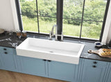 White Farmhouse Sink Deep Apron Sink Undermount Farmhouse Kitchen Sink Single Farm Sink W2287P184630