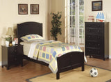 Contemporary Black Finish 1pc Chest of Drawers Plywood Pine Veneer Bedroom Furniture 5 drawers Tall HS00F4237-ID-AHD