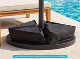 2-Pack 90lbs Patio Base Sandbags 900D Oxford Weatherproof Weight Bags for Offset Cantilever 76691091