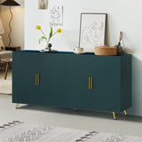 Wood TV Stand with Storage Cabinet & Adjustable Shelves, Media TV Console for Living Room W1445132035